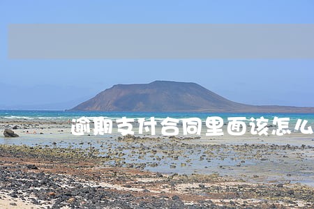 逾期支付合同里面该怎么写
