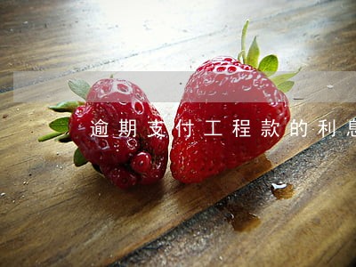 逾期支付工程款的利息依据 逾期支付工程款的利息依据