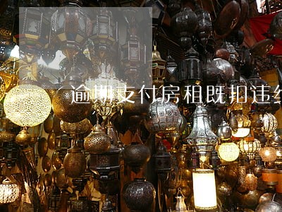 逾期支付房租既扣违约金又扣押金 逾期支付房租既扣违约金又扣押金