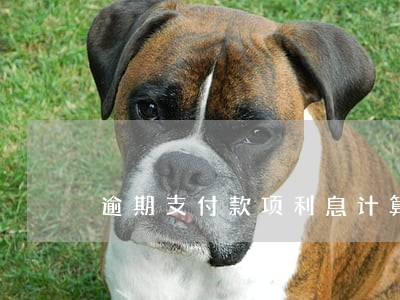 逾期支付款项利息计算 逾期支付款项利息计算