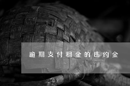逾期支付租金的违约金 逾期支付租金的违约金
