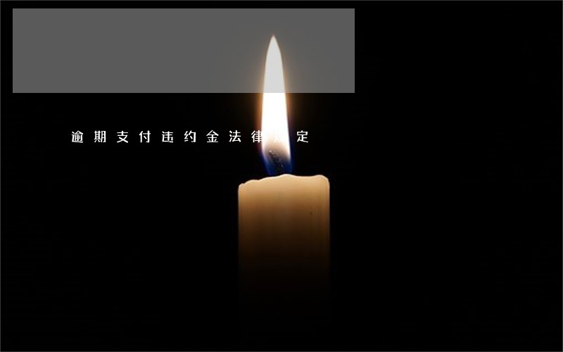 逾期支付违约金法律规定 逾期支付违约金法律规定