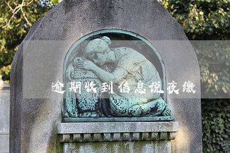 逾期收到信息说夜缴 逾期收到信息说夜缴