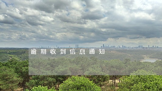逾期收到信息通知 逾期收到信息通知
