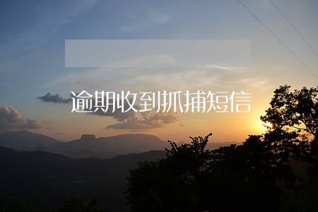 逾期收到抓捕短信