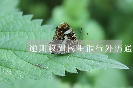 逾期收到民生银行外访通知 逾期收到民生银行外访通知