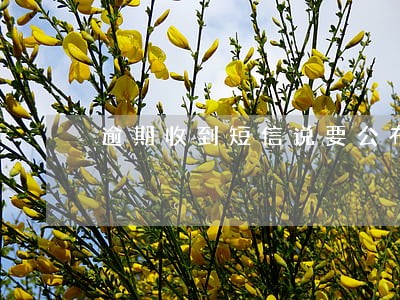 逾期收到短信说要公布资料 逾期收到短信说要公布资料