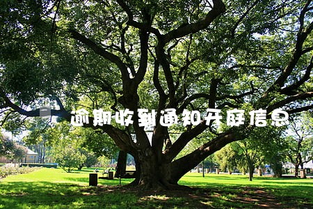 逾期收到通知开庭信息 逾期收到通知开庭信息