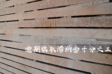 逾期收取滞纳金千分之三的意思 逾期收取滞纳金千分之三的意思