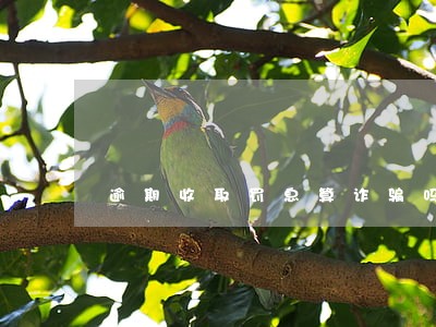 逾期收取罚息算诈骗吗 逾期收取罚息算诈骗吗