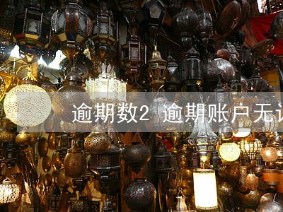 逾期数2逾期账户无记录 逾期数2逾期账户无记录
