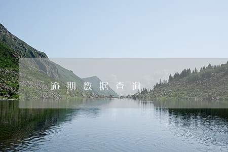 逾期数据查询 逾期数据查询