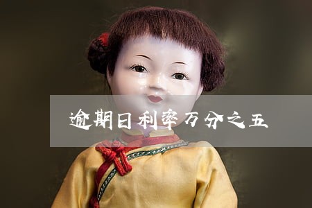 逾期日利率万分之五 逾期日利率万分之五