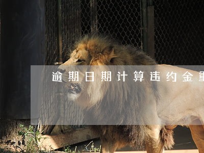 逾期日期计算违约金重复 逾期日期计算违约金重复