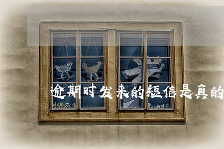 逾期时发来的短信是真的假的 逾期时发来的短信是真的假的
