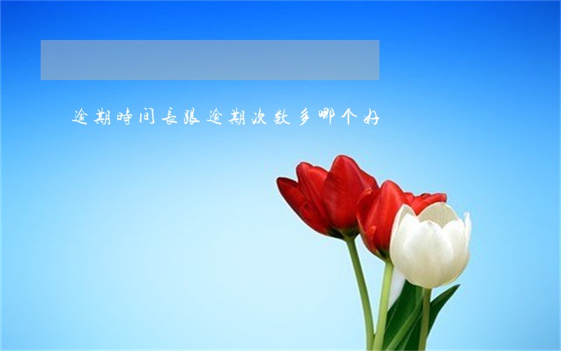 逾期时间长跟逾期次数多哪个好 逾期时间长跟逾期次数多哪个好