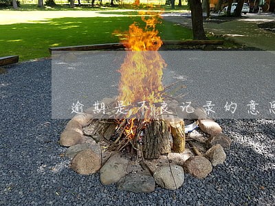 逾期是不良记录的意思吗 逾期是不良记录的意思吗