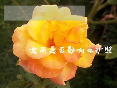 逾期是否影响办护照 逾期是否影响办护照