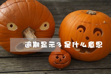 逾期显示3是什么意思 逾期显示3是什么意思