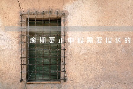 逾期更正申报需要报送的附件 逾期更正申报需要报送的附件