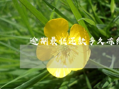 逾期最低还款多久冻结 逾期最低还款多久冻结