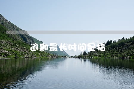 逾期最长时间是指 逾期最长时间是指