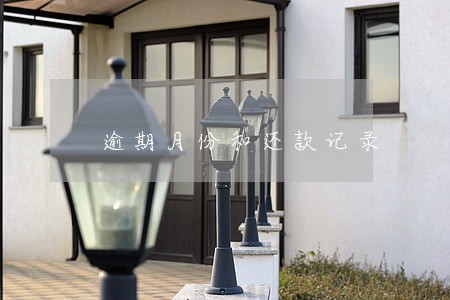 逾期月份和还款记录 逾期月份和还款记录