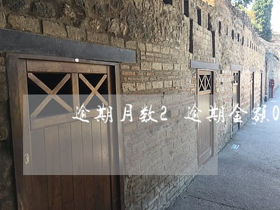 逾期月数2逾期金额0 逾期月数2逾期金额0