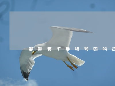 逾期有个手机号码叫过去签名 逾期有个手机号码叫过去签名