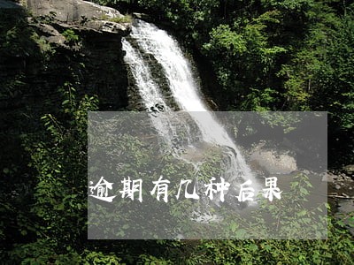 逾期有几种后果 逾期有几种后果