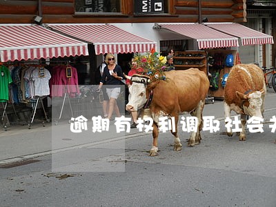 逾期有权利调取社会关系报告么