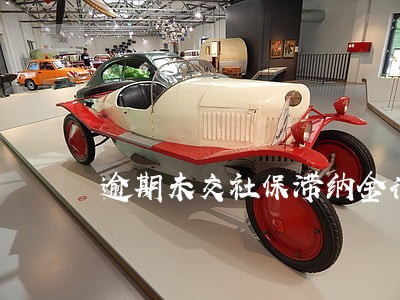 逾期未交社保滞纳金计入 逾期未交社保滞纳金计入