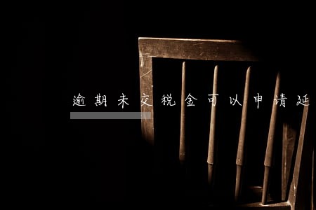 逾期未交税金可以申请延后 逾期未交税金可以申请延后