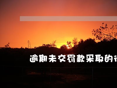 逾期未交罚款采取的行政处罚 逾期未交罚款采取的行政处罚