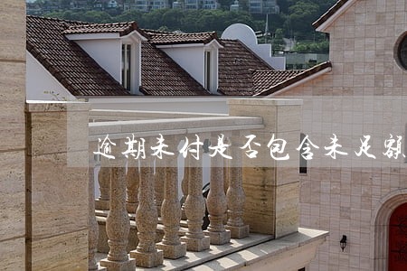 逾期未付是否包含未足额支付 逾期未付是否包含未足额支付