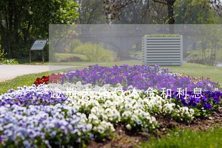 逾期未兑付本金和利息 逾期未兑付本金和利息