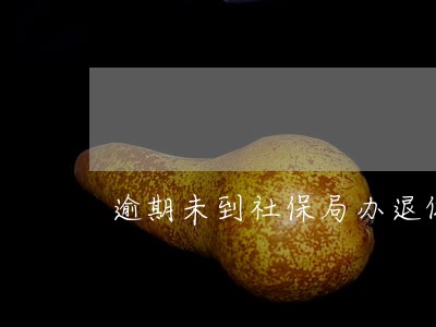 逾期未到社保局办退休手续 逾期未到社保局办退休手续