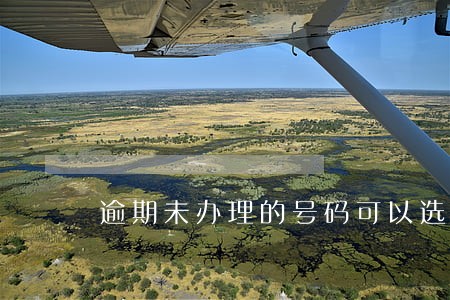 逾期未办理的号码可以选吗 逾期未办理的号码可以选吗