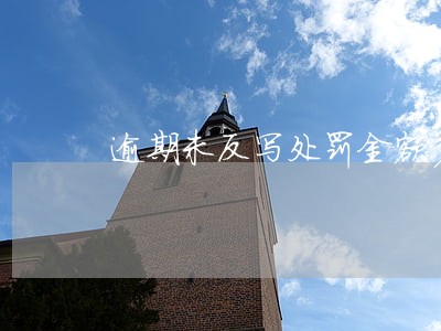 逾期未反写处罚金额多少 逾期未反写处罚金额多少