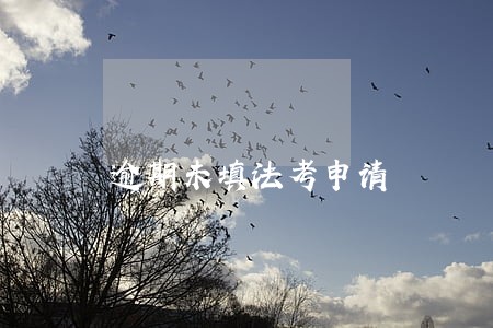 逾期未填法考申请 逾期未填法考申请