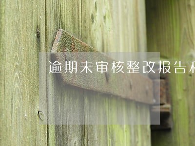 逾期未审核整改报告和整改措施 逾期未审核整改报告和整改措施