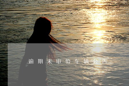 逾期未审验车辆公告