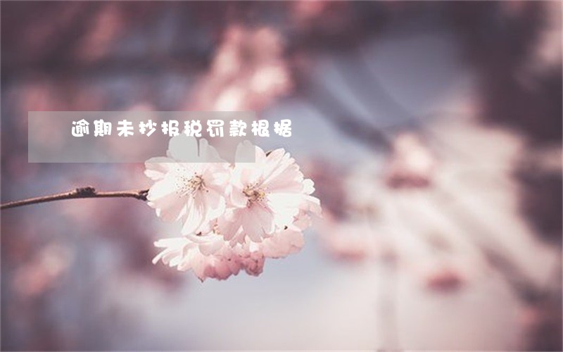 逾期未抄报税罚款根据 逾期未抄报税罚款根据