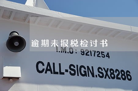 逾期未报税检讨书 逾期未报税检讨书