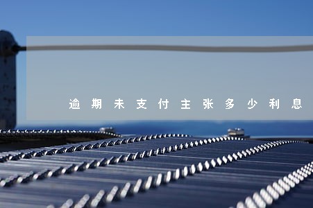 逾期未支付主张多少利息 逾期未支付主张多少利息