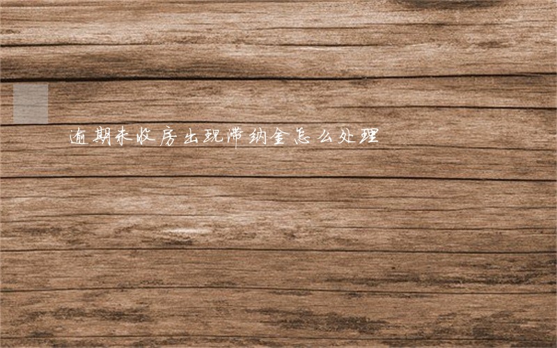 逾期未收房出现滞纳金怎么处理 逾期未收房出现滞纳金怎么处理