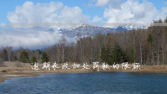 逾期未改加处罚款的限额