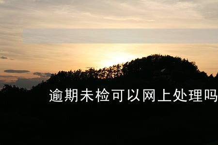 逾期未检可以网上处理吗 逾期未检可以网上处理吗