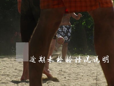 逾期未检验情况说明 逾期未检验情况说明