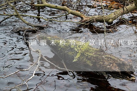 逾期未检验条款违法代码 逾期未检验条款违法代码